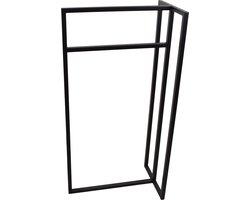 LOFT42 Moca Metalen Handdoekenrek & Kledingrek Zwart - 102x55x20 -