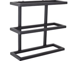 LOFT42 Pinot Wandwijnrek - 3 flessen - Metaal - Zwart - 26x27x11