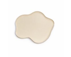 LOFT42 Serva Organisch Metalen Dienblad – Beige – Ø60 cm