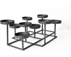 LOFT42 Shine Kaarsenstandaard Zwart - Metaal - 47x32x15