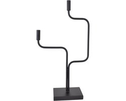 LOFT42 Shine Kaarsenstandaard Zwart - Metaal - 47x32x15
