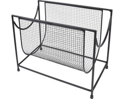 LOFT42 Steve tijdschriftenrek – Krantenbak – Metaal - Zwart