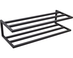 LOFT42 Stora Wandschoenenrek Dubbel - Metaal - Zwart