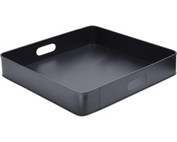 LOFT42 Tray Metalen Dienblad – Zwart – 40 x 40 cm