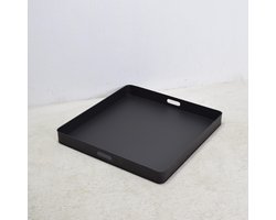 LOFT42 Tray Metalen Dienblad – Zwart – 60 x 60 cm