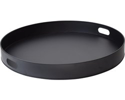 LOFT42 Tray Metalen Dienblad – Zwart – Ø40 cm