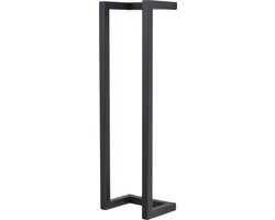 LOFT42 Wandhanddoekenrek Small - Zwart - Metaal - 67x20x15