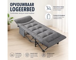 Logeerbed - Campingbed - Festivalbed - Opvouwbaar - Licht en eenvoudig