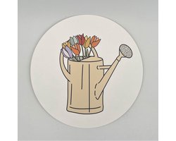 Lokaal Living - muurcirkel - gieter - 25 cm - tulpen - binnen en buiten - tuin
