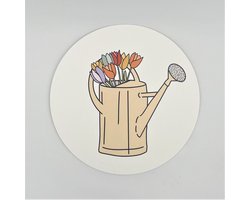 Lokaal Living - muurcirkel - gieter - 30 cm - tulpen - binnen en buiten - tuin