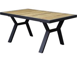 Lola dining tuintafel 138x80xH70 cm aluminium antraciet