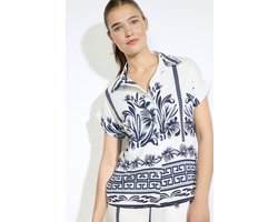 LolaLiza Blouse Cs Creta 05702853 1619 Electric Blue Dames Maat - W36