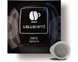 Lollo Caffè "Nero" - ESE Koffiepads - 150 stuks - Napolitaanse gebrande koffie - Sterk en romig - Typische Zuid-Italiaanse koffie