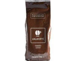 Lollo Classico Napoli 1kg - Top kwaliteit koffiebonen uit Napels - Italiaanse Espresso - Romige koffie, ideale melange voor cappuccino - Voor Delonghi, Siemens, Jura, Moccamaster, Krups, Philips, Sage koffiezetapparaten