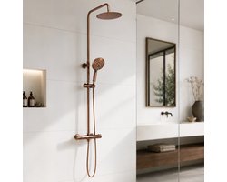 LOMAZOO Regendouche Thermostaat Senza - Met Handdouche - Koper
