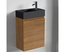 LOMAZOO Toiletmeubel Warm Eiken - Fonteinmeubel - Wc Meubel - Wc Kastje [MALIBU]