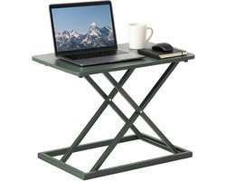 Lomera Bureauverhoger - In Hoogte Verstelbaar - Verstelbare Tafel - Mdf Tafelblad - Metalen Frame - Voorgemonteerd - Geen Montage Nodig - Compact Design - Lichtgewicht Tafel - Ergonomische Werkplek - Verstelbare Hoogtes