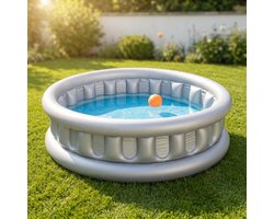 Lomera Kinderzwembad Opblaasbaar - Zwembadje - Pierenbadje - Peuterzwembad - Speelzwembad - Ruimteschip Design - Voor Peuters - Voor Baby - Voor Tuin - Voor Buiten - Met Glijbaan - Speelgoed