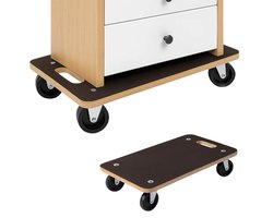 Lomera Meubeltransporter Mdf - Anti Slip Bovenzijde - 4 Zwenkwielen - Max Belastbaarheid 250 Kg - Meubelroller Mdf - Transporthulp - Meubelverplaatser - Waterproof Mdf - Meubelhondje - Transportroller - Dolly - Verplaatshulp