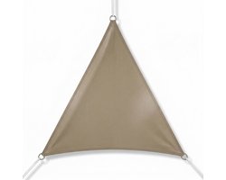 Lomera Schaduwdoek - Zonnedoek - Zonnescherm Doek - Schaduwdoek Taupe - Zonnedoek Taupe - Zonnescherm Taupe - Schaduwdoek Waterafstotend - Schaduwdoek Driehoek - Driehoek Schaduwdoek Taupe