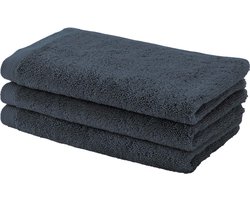 London Gastendoek Steel | Donkergrijs / Blauw | Katoen