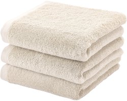 London Handdoek Birch | Beige | Katoen set/3 stuks