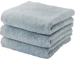 London Handdoek Ice | Grijs / Blauw | Katoen set/3 stuks