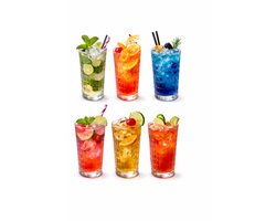 Longdrinkglazen`- 330 ml - Transparant Gehard glas - 6 stuks - Waterglazen - Glazen - Theeglazen - Koffieglazen - glazen - latte macchiato glazen