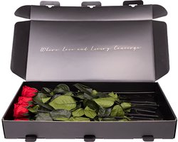 Longlife Rozen boeket rood - Rosuz – Echte Rozen met 3 Jaar Houdbaarheid – Schenk Eeuwige Liefde met dit Valentijns Cadeau