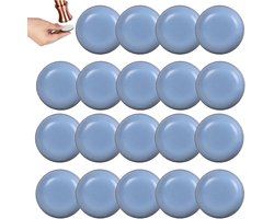 longziming -20 Stuks Meubelglijders Rond – Zelfklevende Meubelbeschermers – Teflon Glijders voor Stoelen Tafels Banken en Kasten – Krasvrij Schuiven – Voor Houten Vloeren Tegels Laminaat en Tapijt