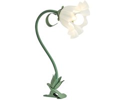 longziming -Blumen-Lampe - Schwanenhals-Lampe - 3 Farbtemperaturen / Flexible 360° Ausrichtung - 1 Stk - Für Schlafzimmer Und Schminktisch Grün