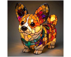 longziming -Dieren Tafellamp – Honden Nachtlamp – LED Sfeerverlichting – Decoratieve Harslamp – Woondecoratie