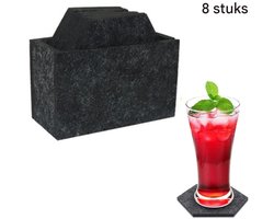 longziming -Zeshoekig Vilten Onderzetters – 8 Stuks – Beschermt Meubels Tegen Krassen – Warmtebestendig – Zacht en Stijlvol – Eenvoudig te Reinigen