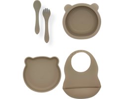 Lonnie Serviesset - Set Beer Compleet - Taupe - Kinderservies - Servies - Bestek