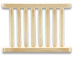 Loofys Bamboe Zeephouder - Duurzaam & Plasticvrij Zeepbakje - Droogt Bars Effectief - Zero Waste Badkamer Accessoire