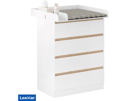 LooMar Baby Commode Ladekast - Verzorgingstafel - Kasten - Babykamer - Verschoontafel - Baby Kast - Kinder Kast