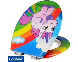 LooMar WC Bril met softclose - Toiletbril met deksel - Met Print