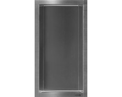 Looox BoX nis - 15x30x7cm - inbouw - RVS
