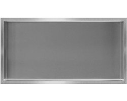 Looox BoX nis - 60x30x7cm - inbouw - RVS