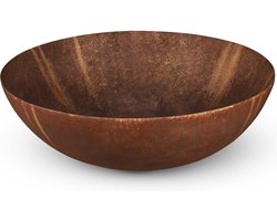 Looox Ceramic raw waskom - 40cm - rond - rust