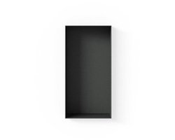 Looox Colour BoX inbouwnis - 15x30x10cm - RVS antraciet mat