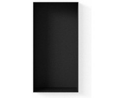 Looox Colour BoX inbouwnis - 15x30x10cm - RVS Zwart mat