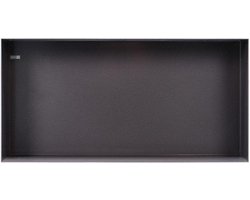 Looox Colour BoX inbouwnis - 60x30x10cm - RVS antraciet mat