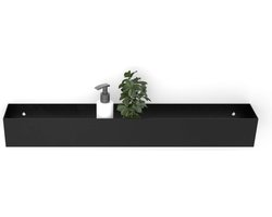 Looox Colour shelf box Special BoX rechthoek 60x10x10cm zwart mat