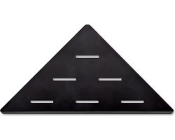 Looox corner shelf hoekplanchet - 30x22cm - zwart mat