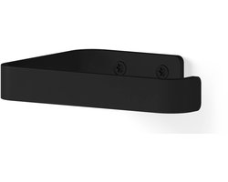 Looox Roll Curved Wall Closetrolhouder Matt Black