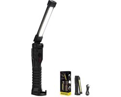 Looplamp-Werklamp auto-Werklamp led oplaadbaar-Ingebouwde 1200mAh-batterij - LED-werklamp met magnetische bevestiging, 5 uur continu gebruik - 600 lumen - geschikt voor auto's, monteurs, barbecues en grills.