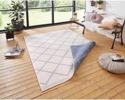 Loper Corisa - blauw/creme 80x250 cm