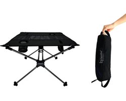 Lopoleis Kampeertafel - Stoffen Tafel - Campingtafel Inklapbaar - Campingtafels - Kampeertafel Opvouwbaar - Kampeertafel Inklapbaar - 54x54x40 (LxBxH)