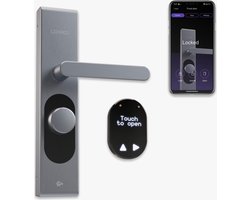 LOQED Touch Smart Lock - Slim Deurslot - Met Smart Home Integratie - Bridge, Cilinder & Codetoegang - Metaal